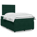 Pat box spring cu saltea, verde închis, 120x190 cm, catifea - WALTI WALTI