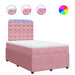Pat box spring cu saltea, negru, 120x190 cm, catifea - WALTI WALTI