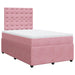 Pat box spring cu saltea, negru, 120x190 cm, catifea - WALTI WALTI