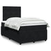 Pat box spring cu saltea, negru, 120x200 cm, catifea - WALTI WALTI