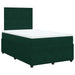 Pat box spring cu saltea, verde închis, 120x200 cm, catifea - WALTI WALTI