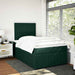 Pat box spring cu saltea, verde închis, 120x200 cm, catifea - WALTI WALTI