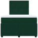 Pat box spring cu saltea, verde închis, 120x200 cm, catifea - WALTI WALTI