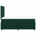 Pat box spring cu saltea, verde închis, 120x200 cm, catifea - WALTI WALTI