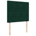 Pat box spring cu saltea, verde închis, 120x200 cm, catifea - WALTI WALTI
