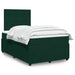 Pat box spring cu saltea, verde închis, 120x200 cm, catifea - WALTI WALTI