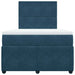 Pat box spring cu saltea, albastru, 120x200 cm, catifea - WALTI WALTI