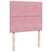 Pat box spring cu saltea, roz, 120x200 cm, catifea - WALTI WALTI
