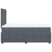 Pat box spring cu saltea, gri închis, 120x200 cm, catifea - WALTI WALTI