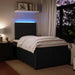 Pat box spring cu saltea, negru, 120x200 cm, catifea - WALTI WALTI