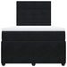 Pat box spring cu saltea, negru, 120x200 cm, catifea - WALTI WALTI