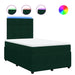 Pat box spring cu saltea, verde închis, 120x200 cm, catifea - WALTI WALTI