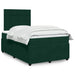 Pat box spring cu saltea, verde închis, 120x200 cm, catifea - WALTI WALTI