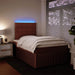 Pat box spring cu saltea, roz, 120x200 cm, catifea - WALTI WALTI