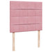 Pat box spring cu saltea, roz, 120x200 cm, catifea - WALTI WALTI