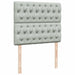 Pat continental cu saltea, gri deschis, 120x200 cm, catifea - WALTI WALTI