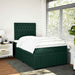 Pat box spring cu saltea, verde închis, 120x200 cm, catifea - WALTI WALTI