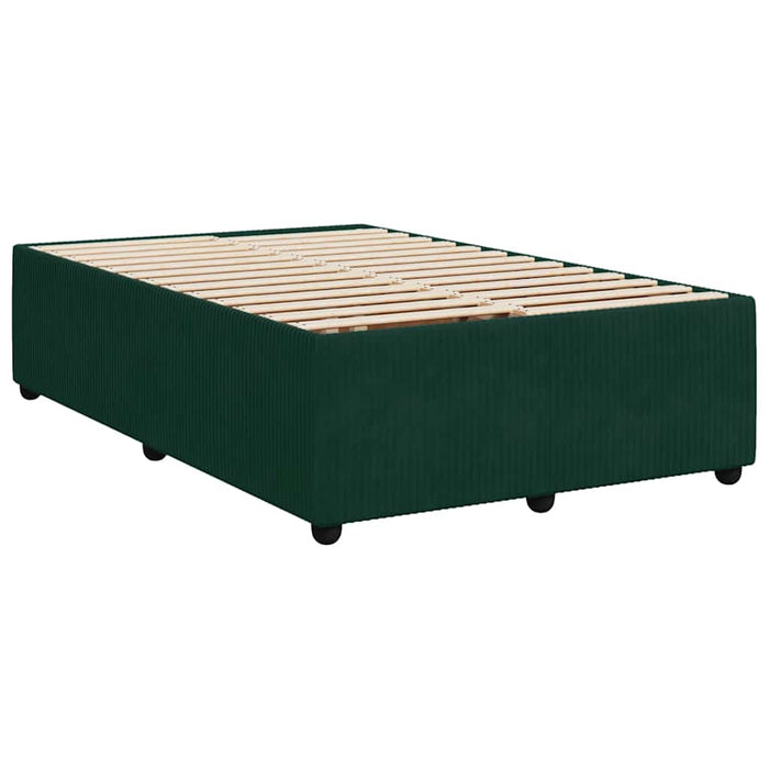 Pat box spring cu saltea, verde închis, 120x200 cm, catifea - WALTI WALTI