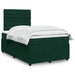 Pat box spring cu saltea, verde închis, 120x200 cm, catifea - WALTI WALTI