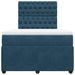 Pat box spring cu saltea, albastru, 120x200 cm, catifea - WALTI WALTI