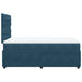Pat box spring cu saltea, albastru, 120x200 cm, catifea - WALTI WALTI