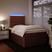 Pat box spring cu saltea, roz, 120x200 cm, catifea - WALTI WALTI