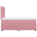 Pat box spring cu saltea, roz, 120x200 cm, catifea - WALTI WALTI
