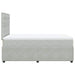 Pat continental cu saltea, gri deschis, 120x200 cm, catifea - WALTI WALTI