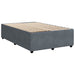 Pat box spring cu saltea, gri închis, 120x200 cm, catifea - WALTI WALTI