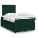 Pat box spring cu saltea, verde închis, 120x200 cm, catifea - WALTI WALTI
