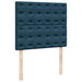 Pat box spring cu saltea, albastru, 120x200 cm, catifea - WALTI WALTI