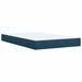 Pat box spring cu saltea, albastru, 120x200 cm, catifea - WALTI WALTI