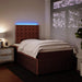 Pat box spring cu saltea, roz, 120x200 cm, catifea - WALTI WALTI