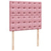 Pat box spring cu saltea, roz, 120x200 cm, catifea - WALTI WALTI