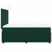Pat box spring cu saltea, verde închis, 140x190 cm, catifea - WALTI WALTI