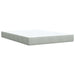 Pat box spring cu saltea, gri deschis, 140x190 cm, catifea - WALTI WALTI