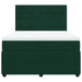 Pat box spring cu saltea, verde închis, 140x190 cm, catifea - WALTI WALTI