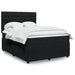 Pat box spring cu saltea, negru, 140x190 cm, catifea - WALTI WALTI