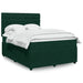 Pat box spring cu saltea, verde închis, 140x190 cm, catifea - WALTI WALTI