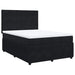 Pat box spring cu saltea, negru, 140x200 cm, catifea - WALTI WALTI