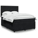 Pat box spring cu saltea, negru, 140x200 cm, catifea - WALTI WALTI