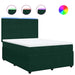 Pat box spring cu saltea, verde închis, 140x200 cm, catifea - WALTI WALTI