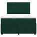 Pat box spring cu saltea, verde închis, 140x200 cm, catifea - WALTI WALTI