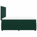 Pat box spring cu saltea, verde închis, 140x200 cm, catifea - WALTI WALTI