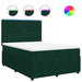 Pat box spring cu saltea, verde închis, 140x200 cm, catifea - WALTI WALTI