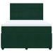 Pat box spring cu saltea, verde închis, 140x200 cm, catifea - WALTI WALTI