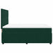 Pat box spring cu saltea, verde închis, 140x200 cm, catifea - WALTI WALTI