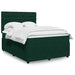 Pat box spring cu saltea, verde închis, 140x200 cm, catifea - WALTI WALTI