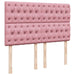 Pat box spring cu saltea, roz, 140x200 cm, catifea - WALTI WALTI