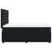 Pat box spring cu saltea, negru, 140x200 cm, catifea - WALTI WALTI